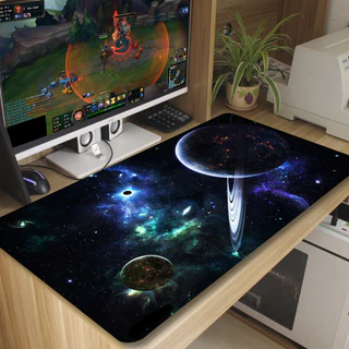 Mouse Pad Saturno Antiderrapante Diversas Estampas 70x35 cm M04