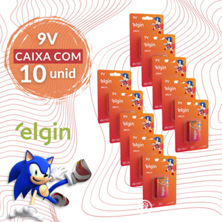 Bateria 9v Zinco Carbono C/10 Unidade