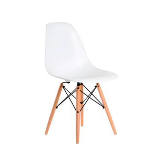 Cadeira Eames Eiffel Pés de madeira Váriadas Cores