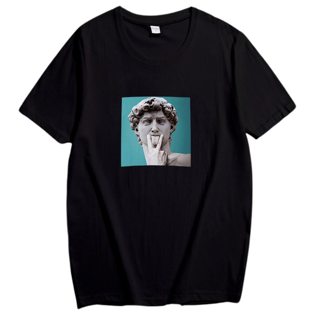 Camiseta Davi Estatua Grecia Meme Swag Tumblr Camisa T-shirt Streetwear Skateboard