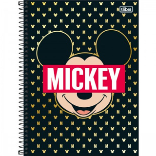 CADERNO ESPIRAL CAPA DURA UNIVERSITÁRIO 1 MATÉRIA MICKEY 80 FOLHAS