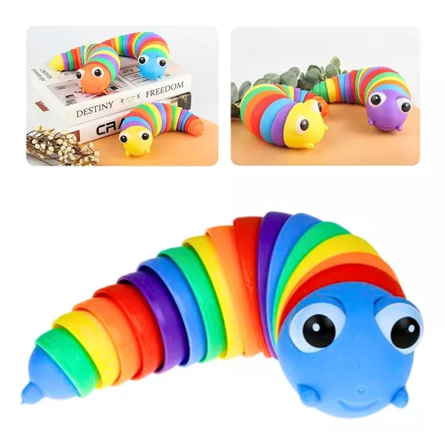 Brinquedo Lesma Caracol Lagarta De Minhocas Anti Stress Alivia o Estresse -  Kids Think Big - Pop It Fidget - Magazine Luiza