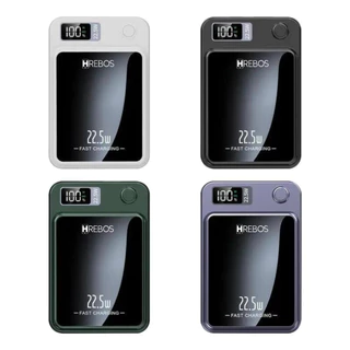 Carregador Magnético Portátil Power Bank Indução 10000mAh HRebos