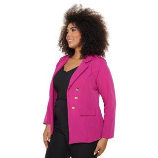 Blazer Feminino Preto com botões