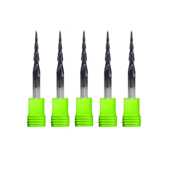 Fresa 3d Cônica Hrc55 Entalhe 3d Modelagem Usinagem cnc router (haste 6mm)