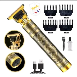Máquina para cortar cabelo barbeiro profissional dragão elétrica bateria recarregável