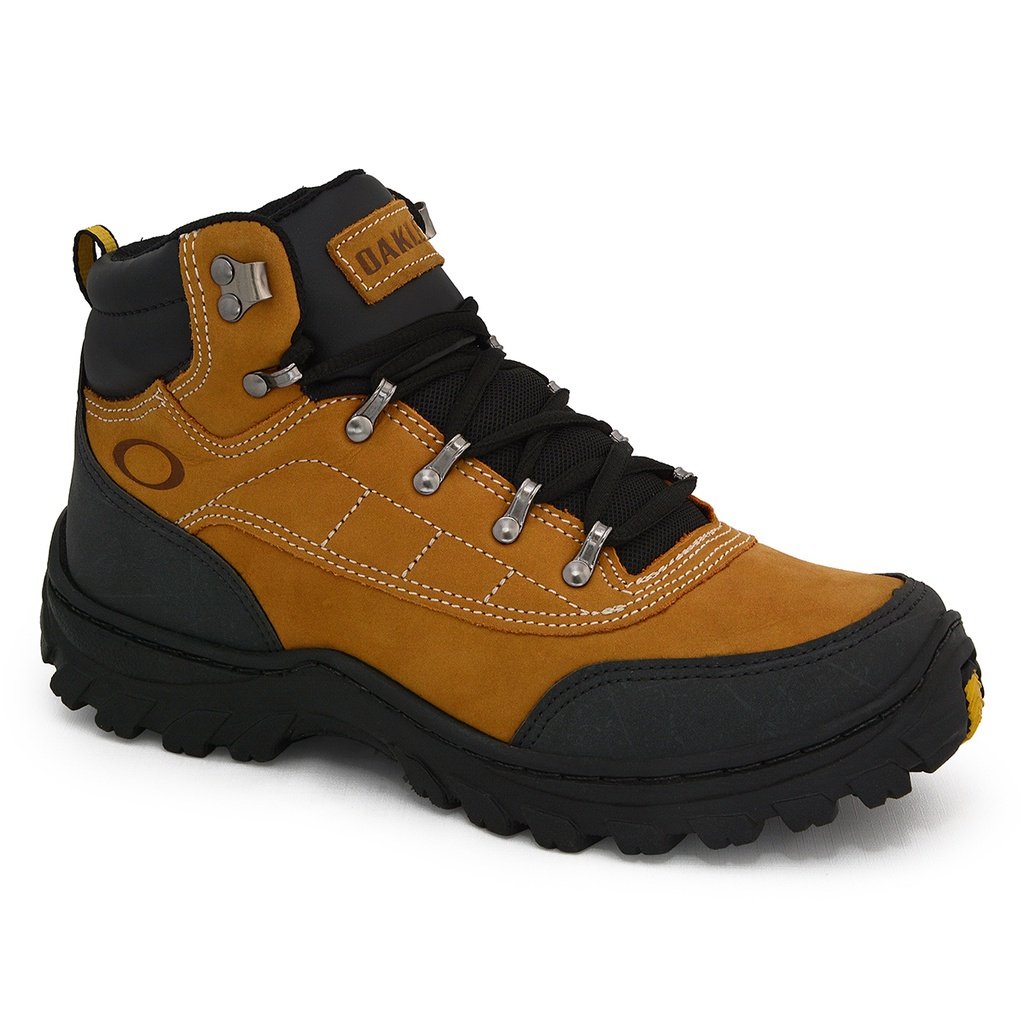 Tenis Botinha Bota Oakley Caramelo Laranja Taupe Preto Café Cano Alto Cano Medio Unisex Masculino Feminino Aventura