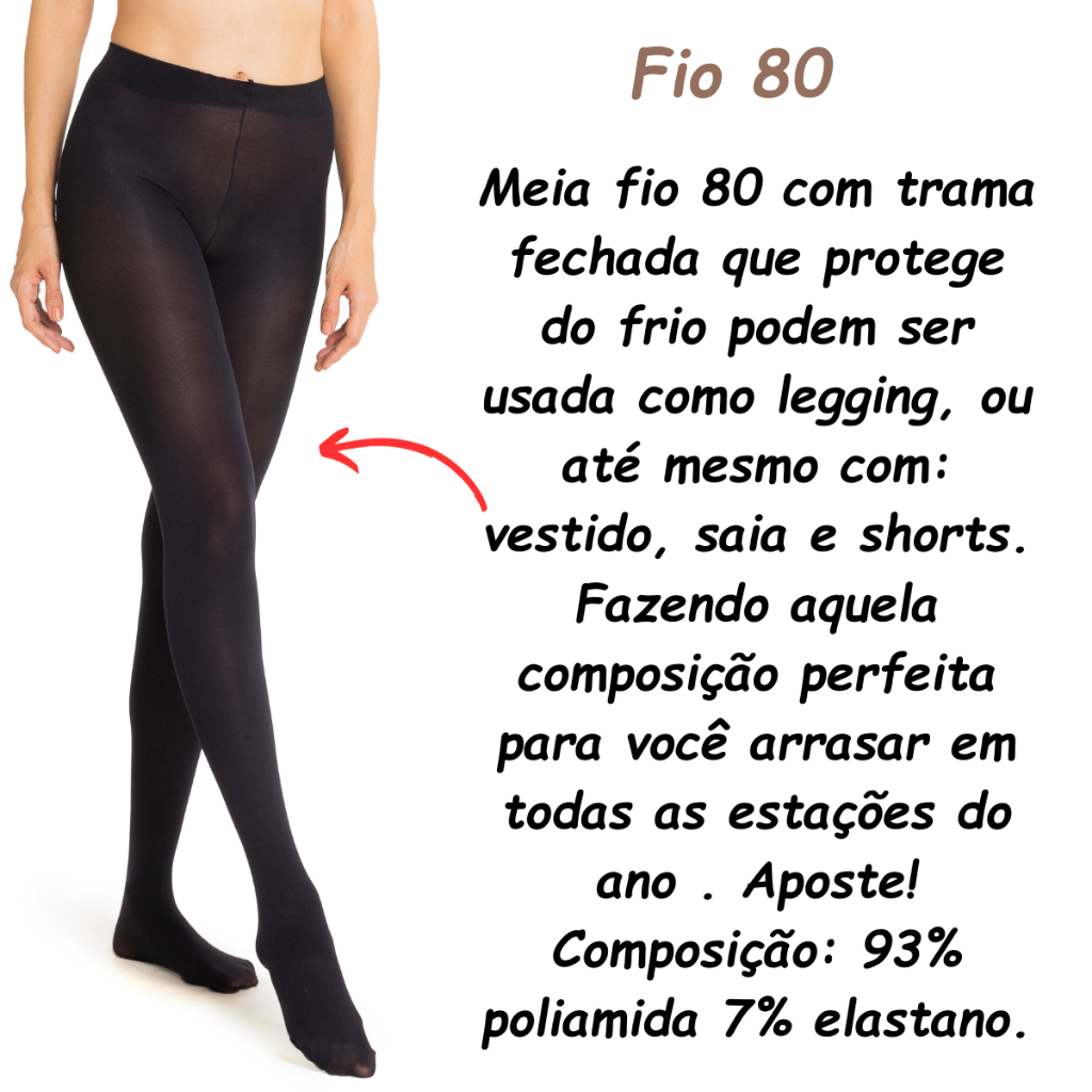 Meia fio 80 com fashion vestido