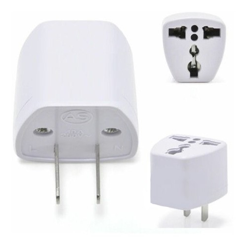 Plug Adaptador Tomada Eua Us Brasil Br Pino Chato Viagem