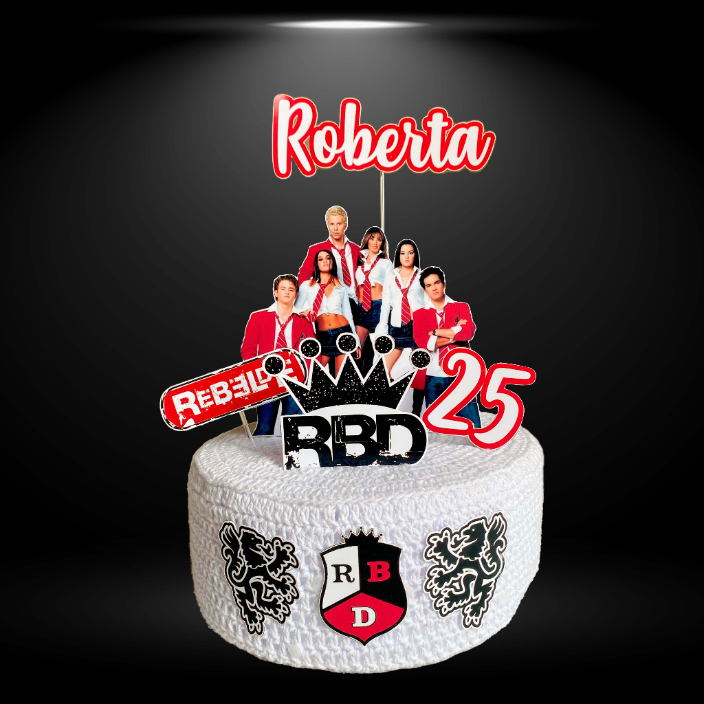 Topo Topper de Bolo Rebelde RBD | Shopee Brasil