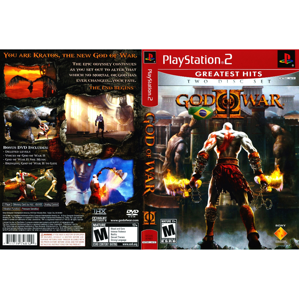 God of War 2 Dublado e Traduzido PT-BR - PS2 Rip 