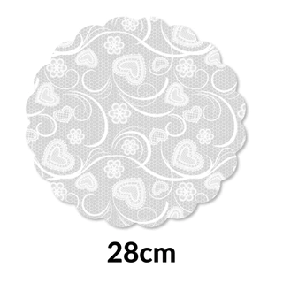 Poli Redondo Decorado - 28cm | 100 unidade