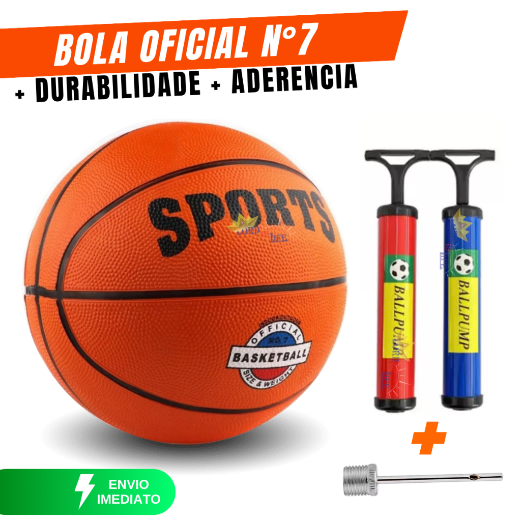Bola de Basquete Oficial Com Bomba De Encher Bolas basketball