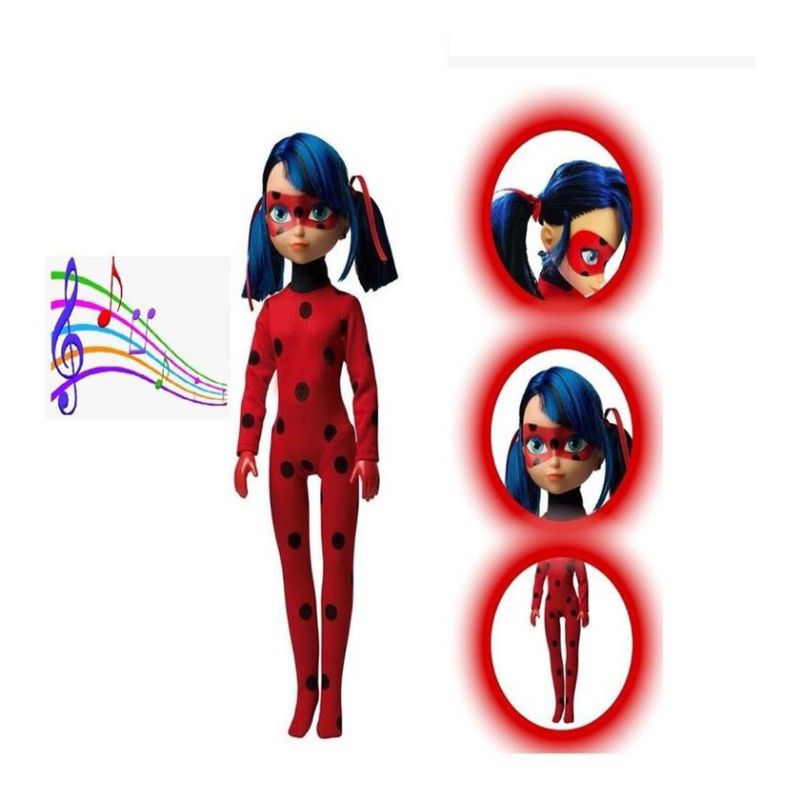 Bonecos Miraculous Ladybug Antibug Cat noir Tormenta Wifi kit 5