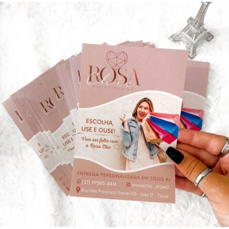 100 Panfletos/flyer Personalizado brilhante divulgação para seu negócio