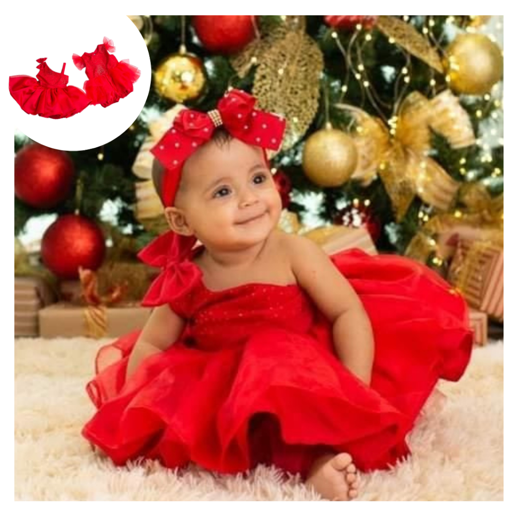 Vestido 2024 natal bebe