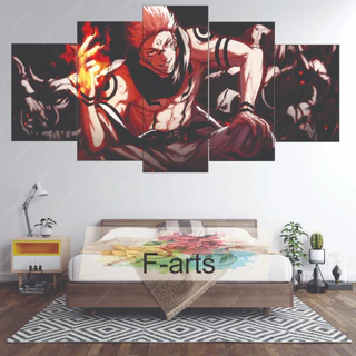 Quadro Decorativo Jujutsu No Kaisen Ryomen Sukuna Rei Das Maldiçoes