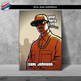 Quadro decorativo A4 GTA: San Andreas, game, gamer, jogos