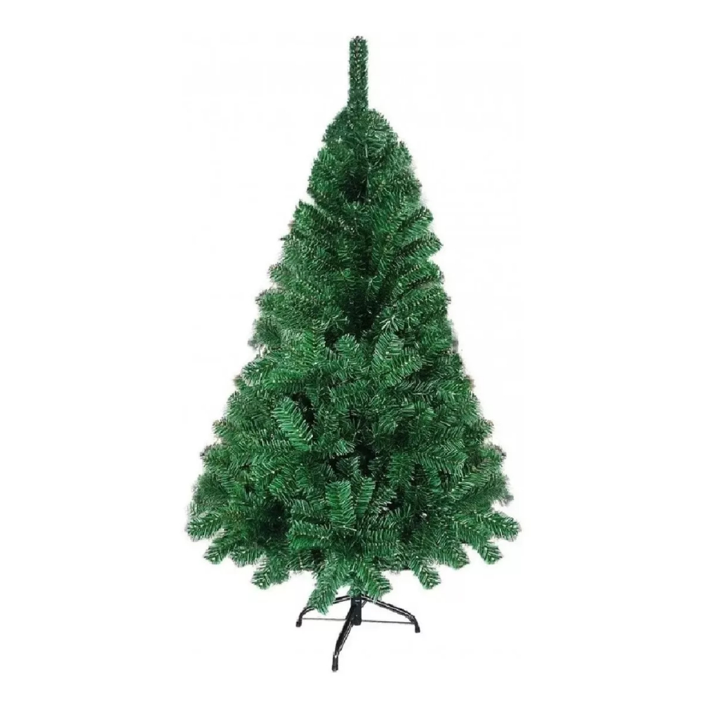 Árvore De Natal Grande Cheia Pinheiro Luxo 150cm 320 Galhos - R$ 243,9