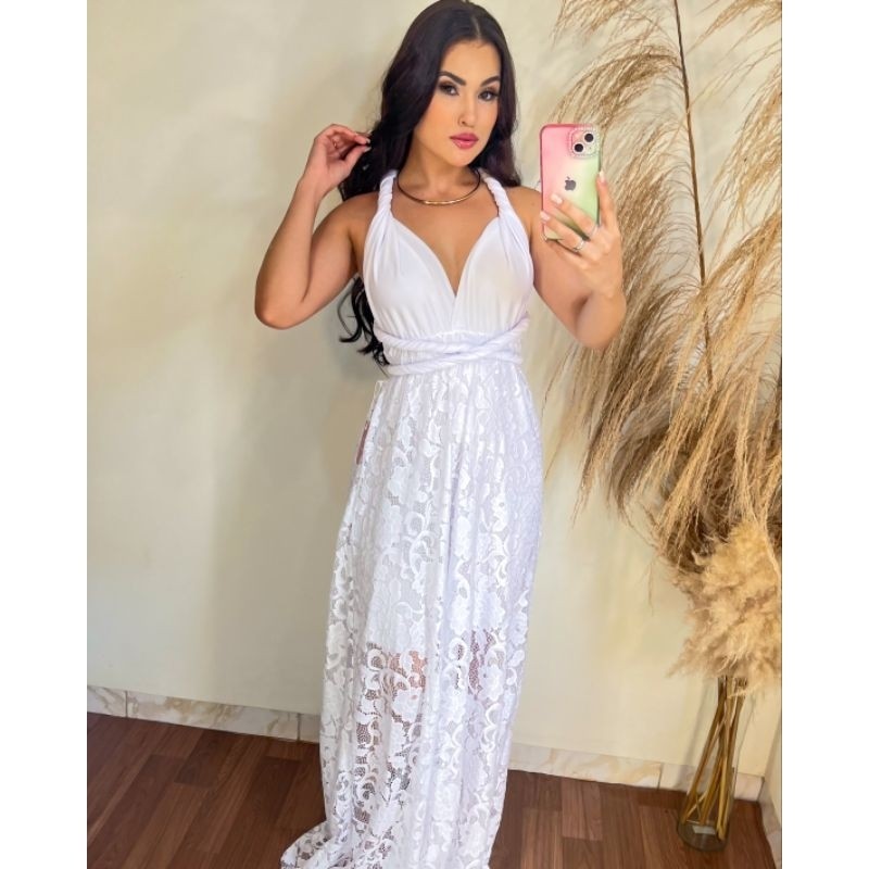Vestido Varias Formas na Renda Madrinhas Noivas Casamento e Formadura
