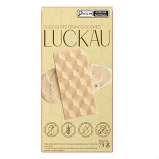 Barra Chocolate Branco com Cookies SEM GLÚTEN SEM LACTOSE SEM AÇÚCAR - 75g