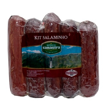 Kit Salaminho Tipo Italiano Artesanal 5 Sabores Kit Salame Serra da Canastra