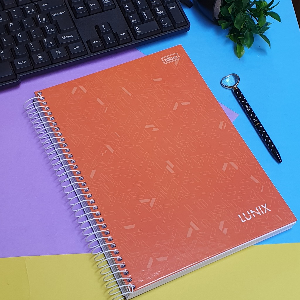 Caderno Universitário Espiral Básico Capa Dura Lunix 10 Matérias 160 Folhas Tilibra Shopee Brasil 8059