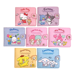 PRONTA ENTREGA - Sanrio Carteira Sintetica - HELLO KITTY CINNAMOROLL MELODY KUROMI