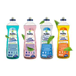 Kit 4 Detergentes Concentrados Lava Louças Provita