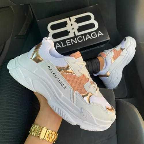 Tênis Feminino Balenciaga Triple-S Super Confortável