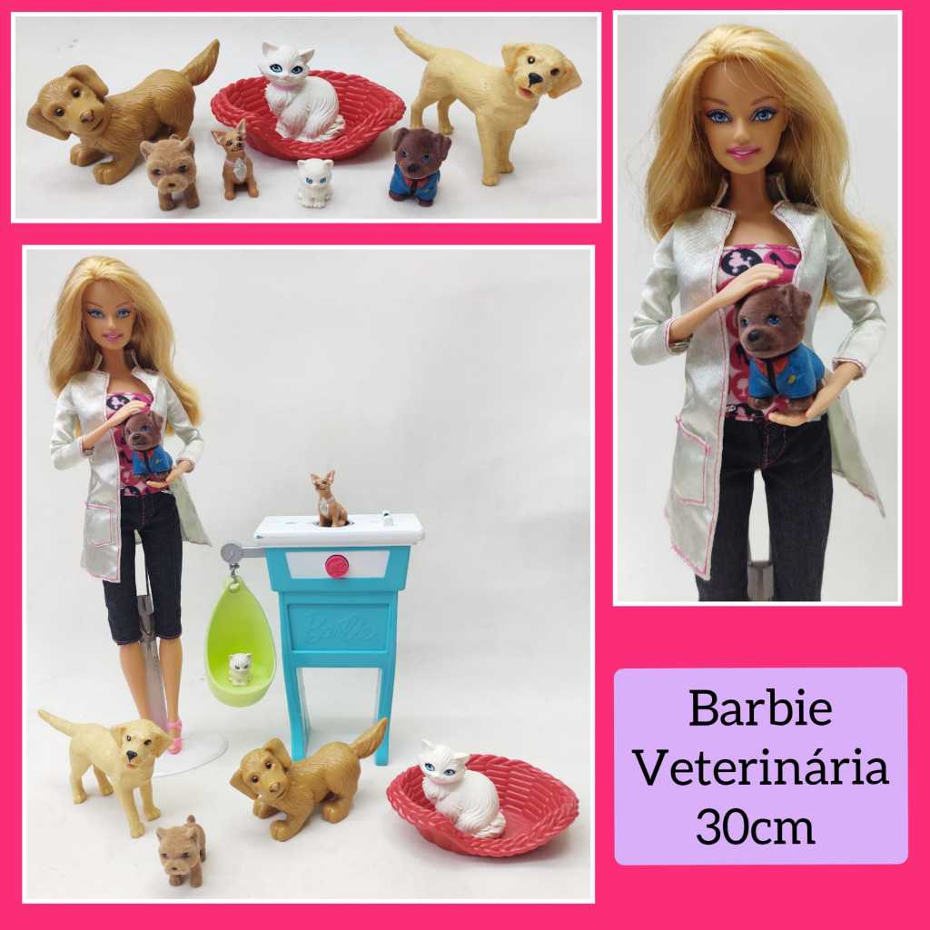 Barbie careers best sale pet vet doll