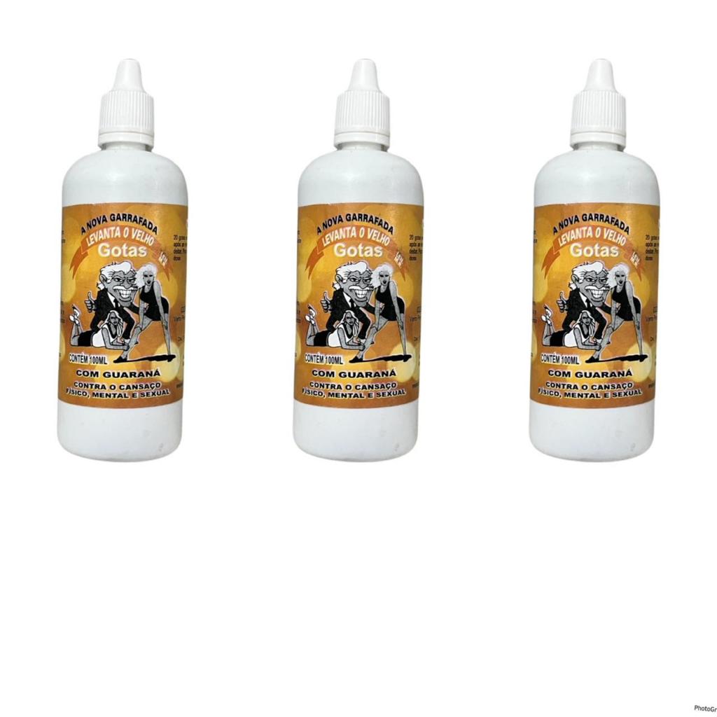 3 und Gotas de Levanta o Velho - 100ml (cada) - Produto 100% NATURAL