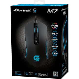 Mouse Gamer Fortrek M7 RGB Preto
