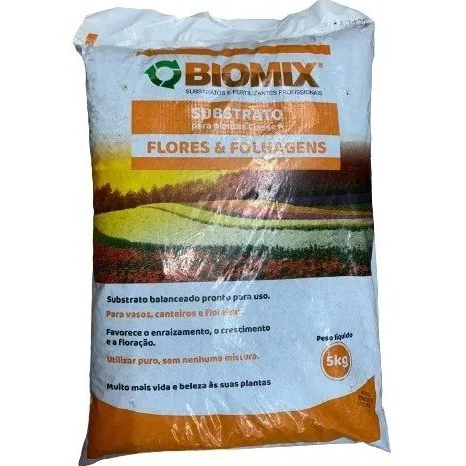 Biomix Substrato Flores E Folhagens Para Plantas - 5 kg | Shopee Brasil
