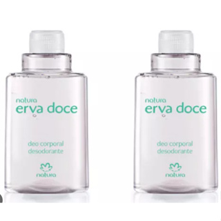 Kit Refil Desodorante Corporal Erva Doce Masculino Feminino Natura 100ml 2 unidades
