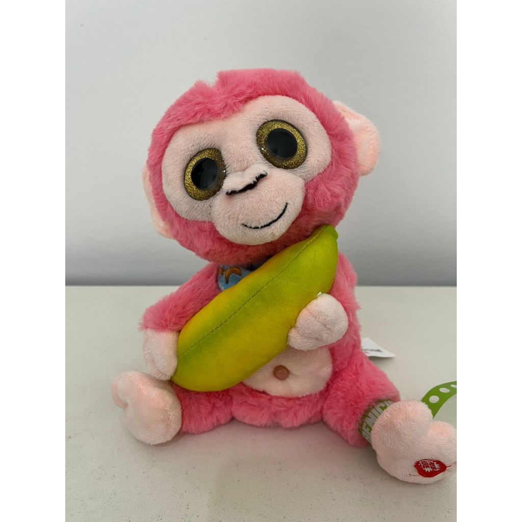 Chaveiro formato Macaco Pisca Luz Lantera Toca Musica Som Desenho Animado  Brinquedos Lembrancinha Presentes