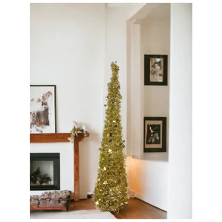 Arvore de Natal Dobravel Decoracao Enfeite Estrelas 1,50m