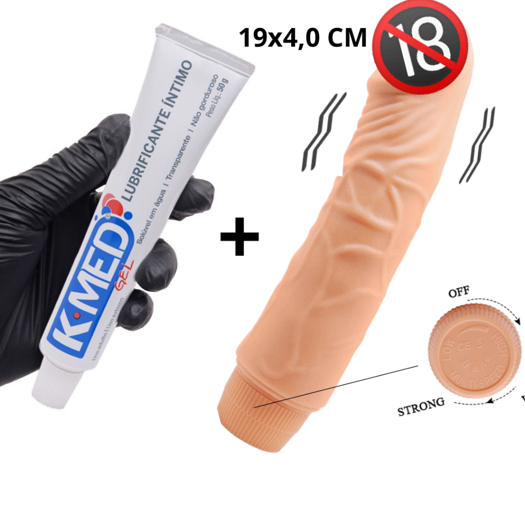 Pênis Pinto de Borracha Com Vibrador Interno 20x3,5 Cm Realistico Pinto De  Silicone Com Veias Salientes + Gel Lubrificante Íntimo Anal K-med base de  água | Shopee Brasil