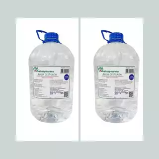 Água Destilada Para Autoclave - Kit 2 unidades De 5 lts