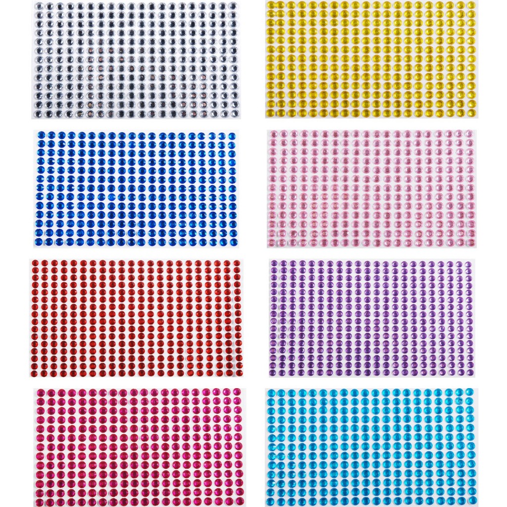 210 Strass Adhésifs Cristal 10mm – Jaune Doré Brillant – Stickers Brillantini Or