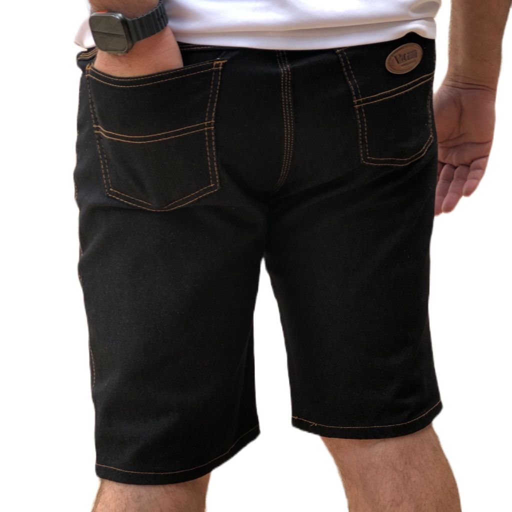 Bermuda Jeans Masculina Tradicional O Clássico Short Masculino Atualizado com Elastano