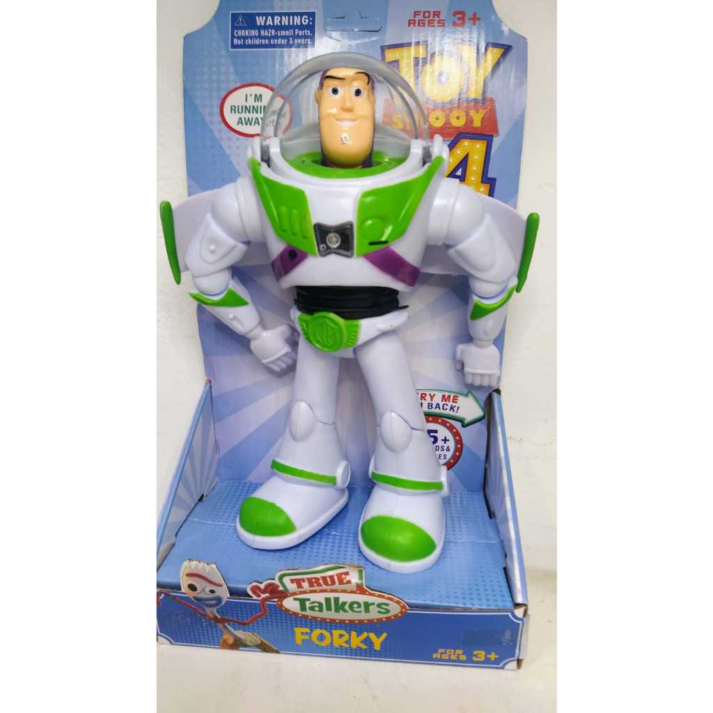 Boneco Buzz Lightyear 23 cm emite luz e som articulado