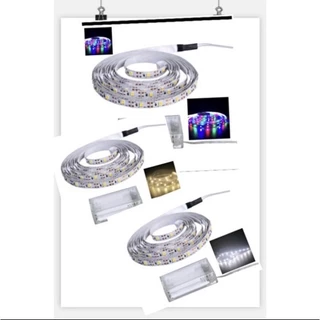 fio fita led luz 2m 120 LEDs pilha corda varal cordão mangueira pilha autocolante