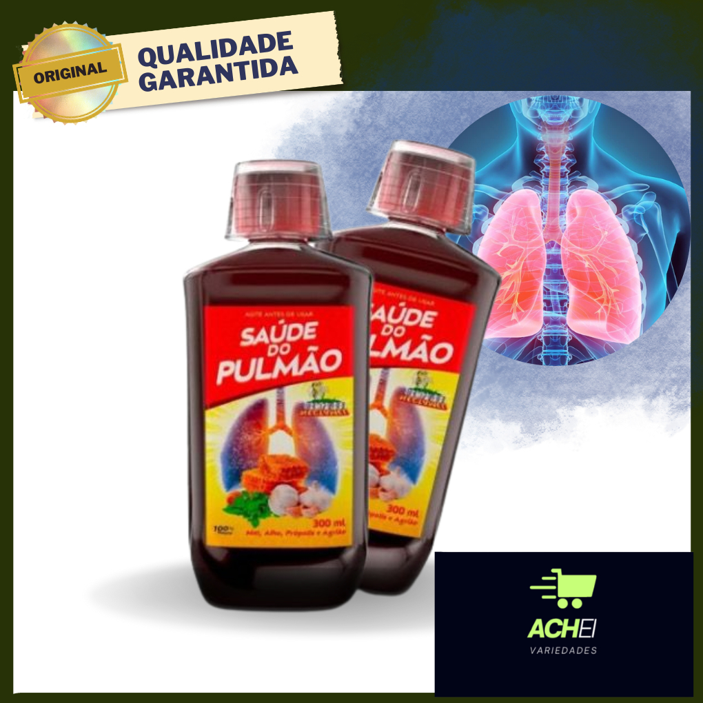 Kit 12 Saúde do Pulmão Xarope 100% Natural - 300 ml ENVIO RÁPIDO ...