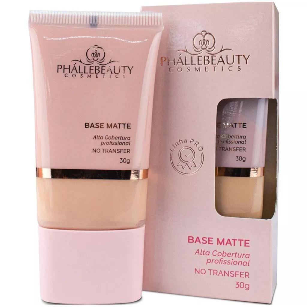 Base Matte Alta Cobertura - Phallebeauty