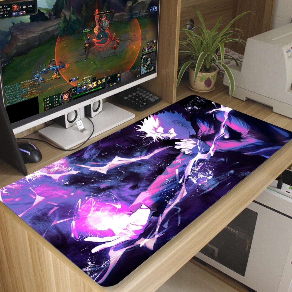 Mouse Pad Anime Neon Antiderrapante Diversas Estampas 70x35 cm M368