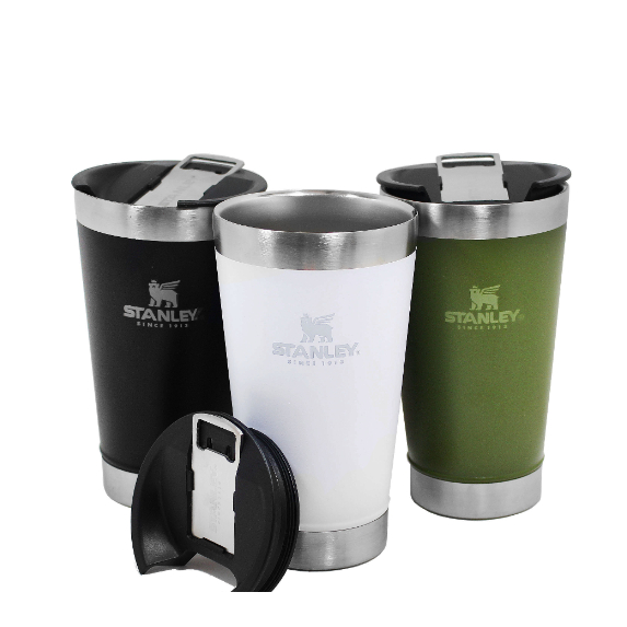Copo stanley termico 473ml com tampa e abridor copo térmico