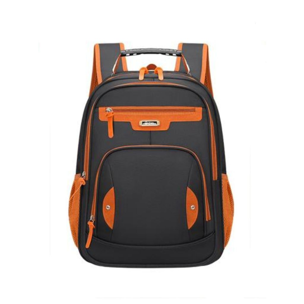 Mochila Masculina Com Couro Com cabo de Aço Impermeável Resistente Grande 487