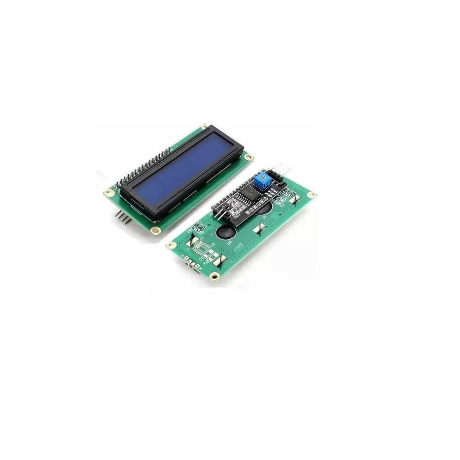 Display Lcd 16x2 1602 Fundo Azul Com Modulo I2c Soldado [ Código 36 ]