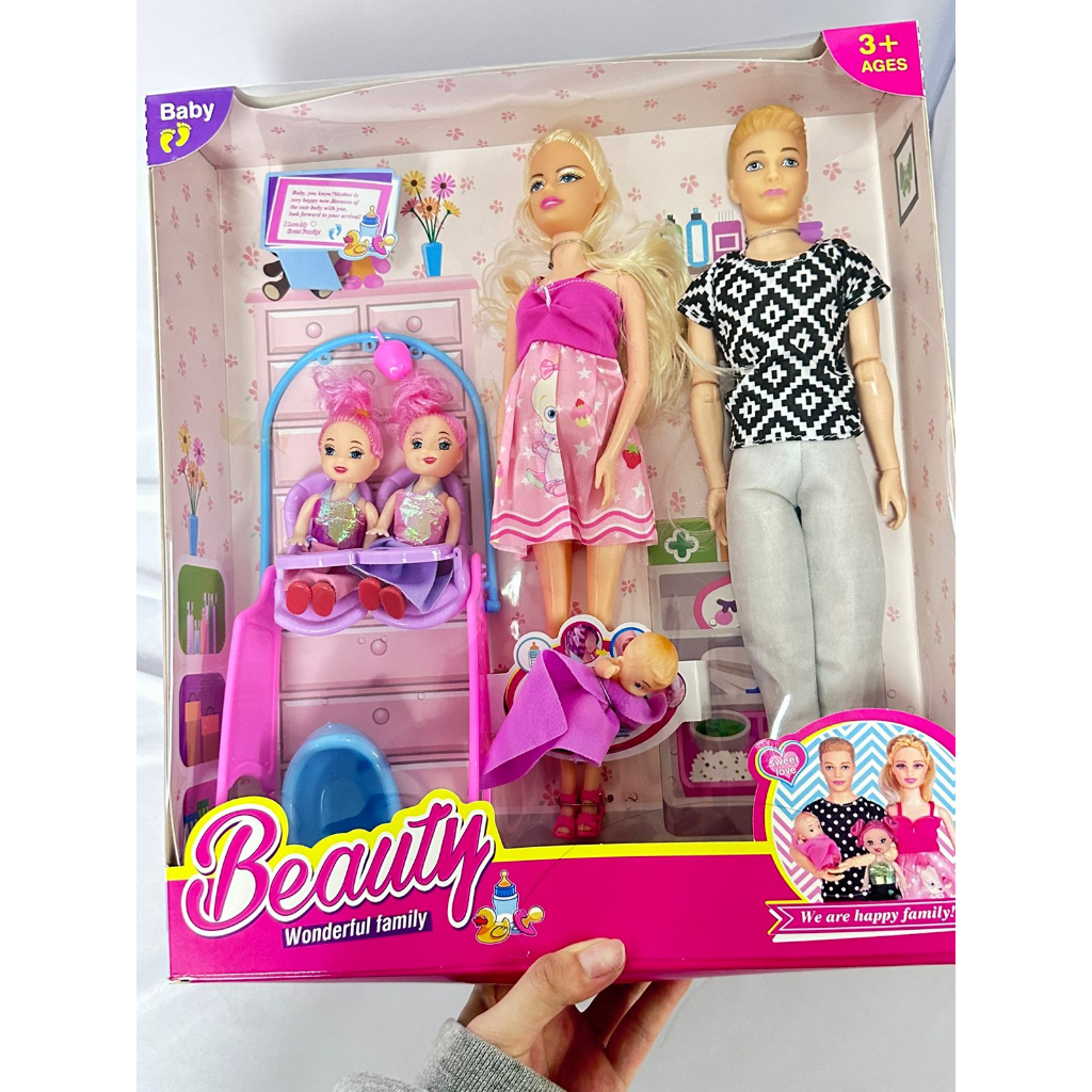 Casa Boneca Barbie Desmontável Encaixe 100cm Pintada